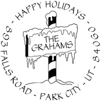 PSA Essentials - Custom Holiday Stamper (Snow Sign)
